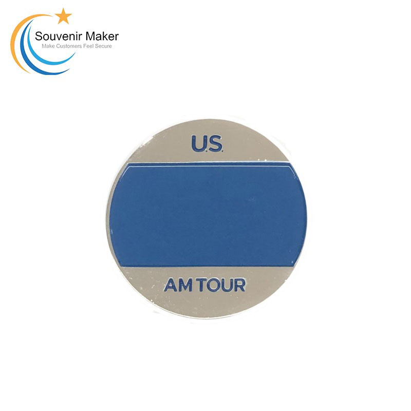 Custom Shiny Silver Challenge Coin