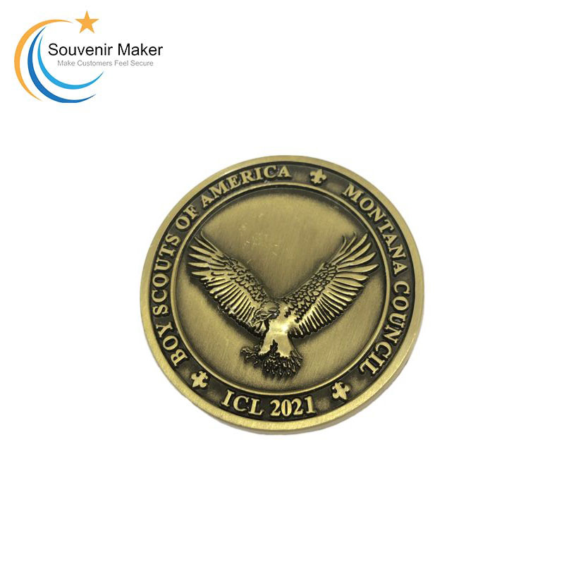 Custom Eagle 3D Challenge Coin