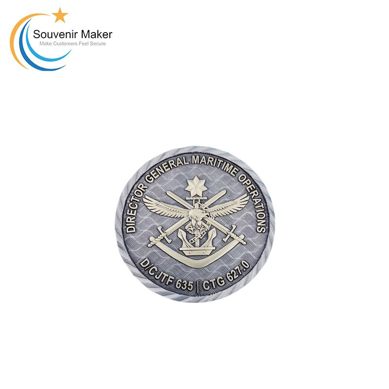 Custom Two Tone Plated Challenge Coin