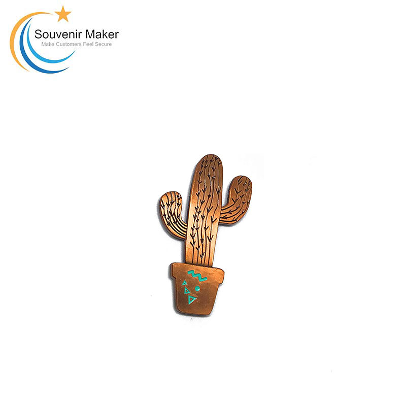 Custom Cactus Metal Fridge Magnet