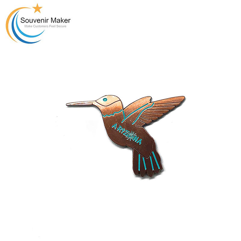 Custom Hummingbird Metal Fridge Magnet