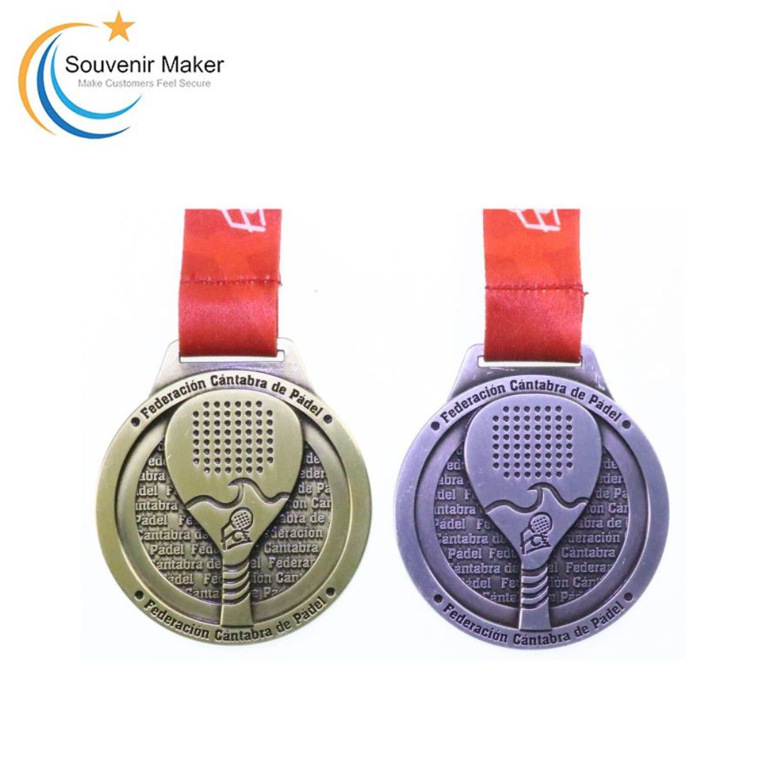 Custom Colorless Tennis Medal 