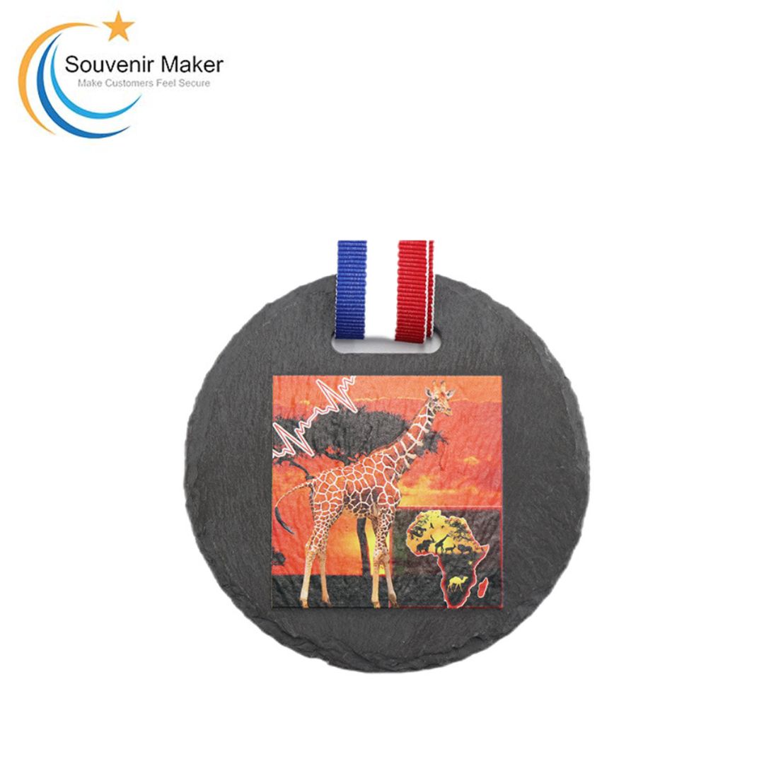 Custom Slate UV Printed Medal
