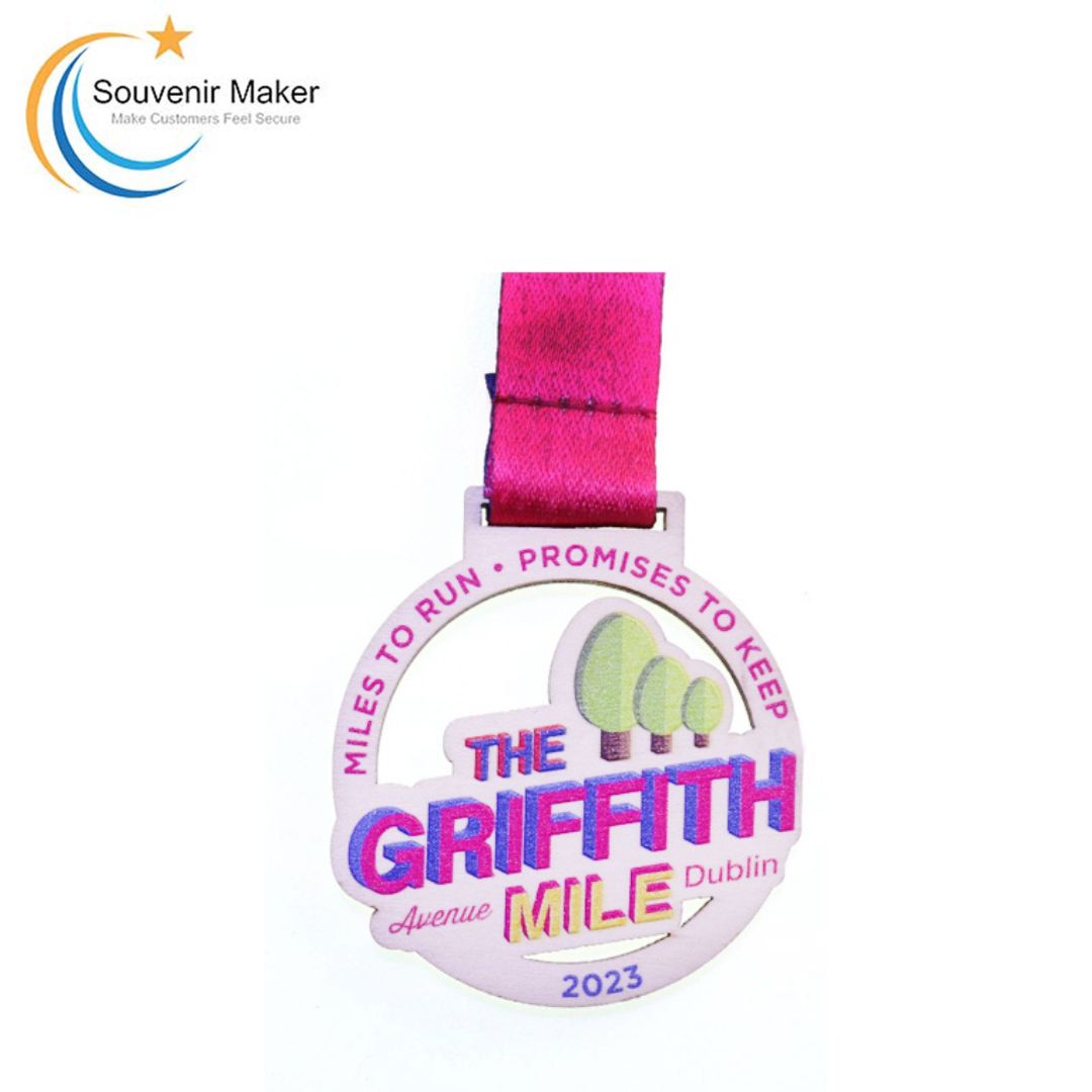  Wooden Running Event Medal