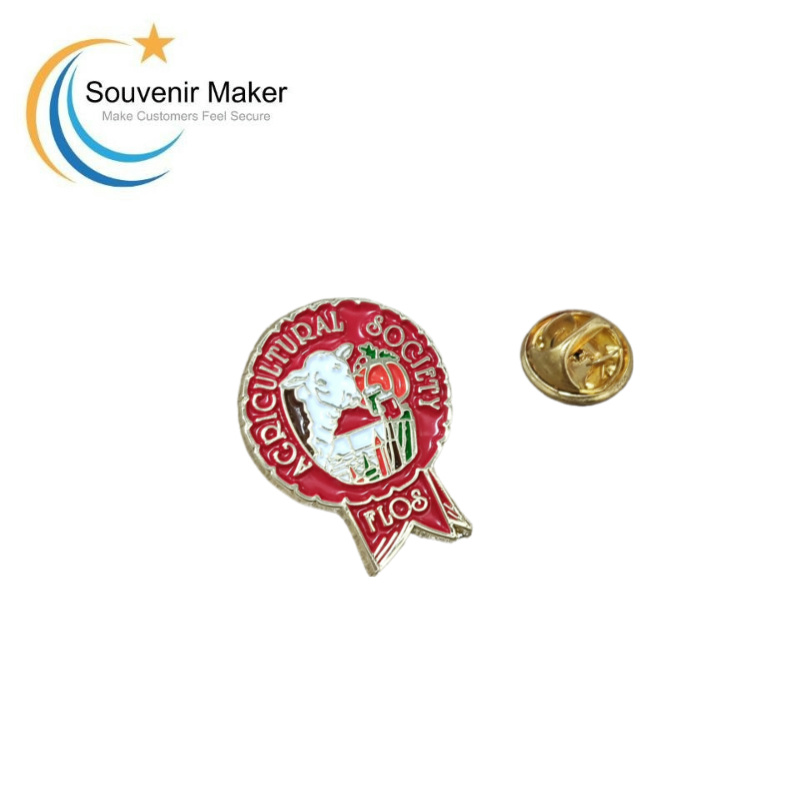 Custom Red Sheep Lapel Pin