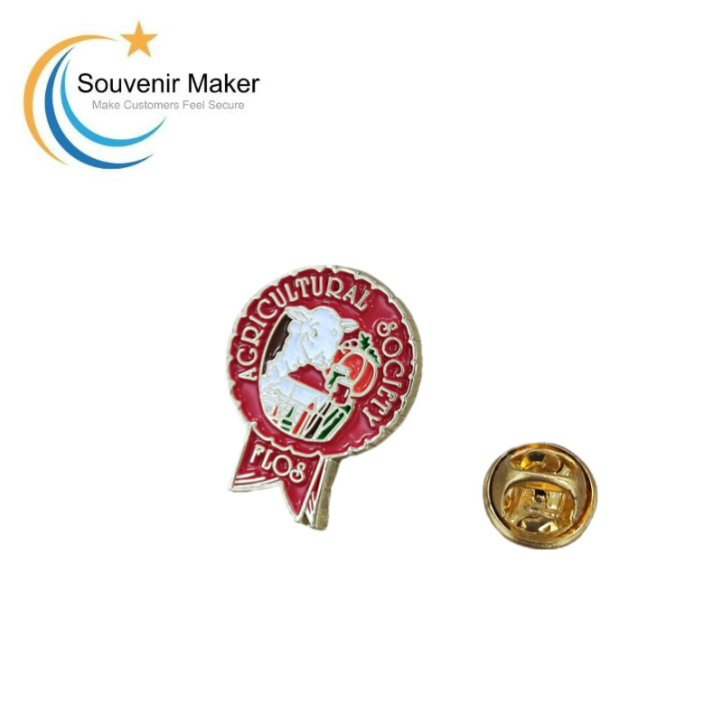 Custom Red Sheep Lapel Pin